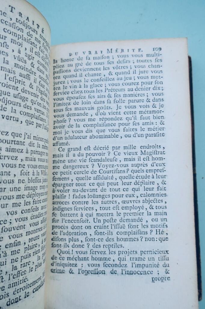 LE MAITRE de CLAVILLE Traité du vrai mérite de l’homme 1742