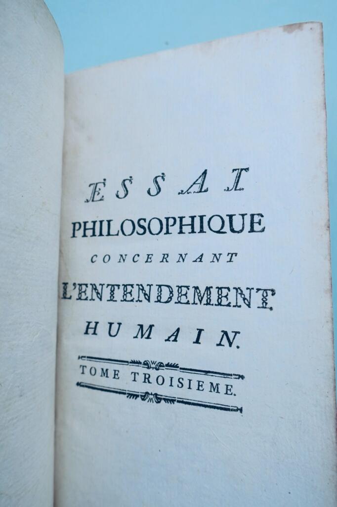 John Locke An Essay Concerning Human Understanding 1774