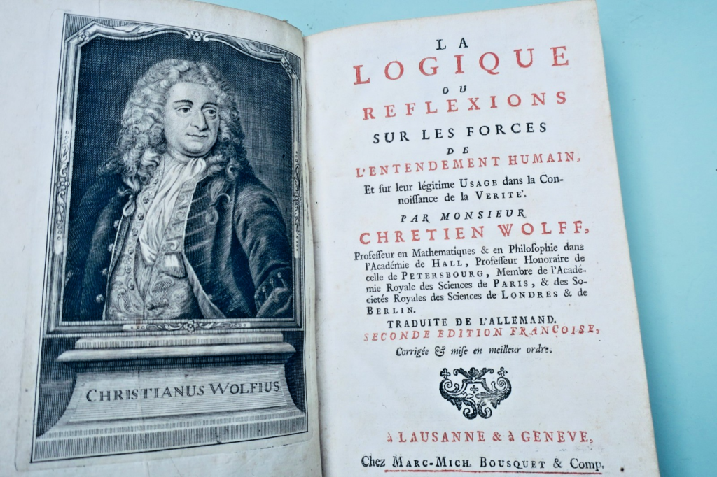 論理学 ウォルフ『人間知性の力に関する考察』1744年