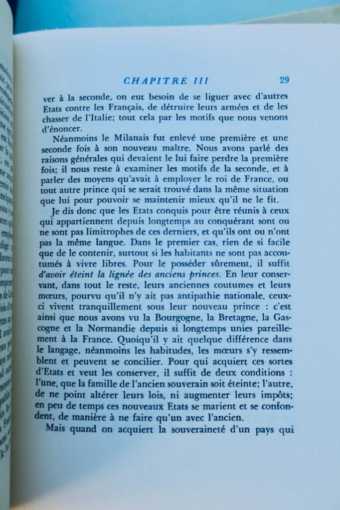 MACHIAVEL ( Nicolas ) LE PRINCE. Traduction Guiraudet