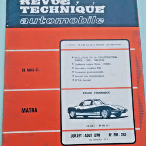 《汽车技术手册》1970年第291-292期,马特拉M 530 LX