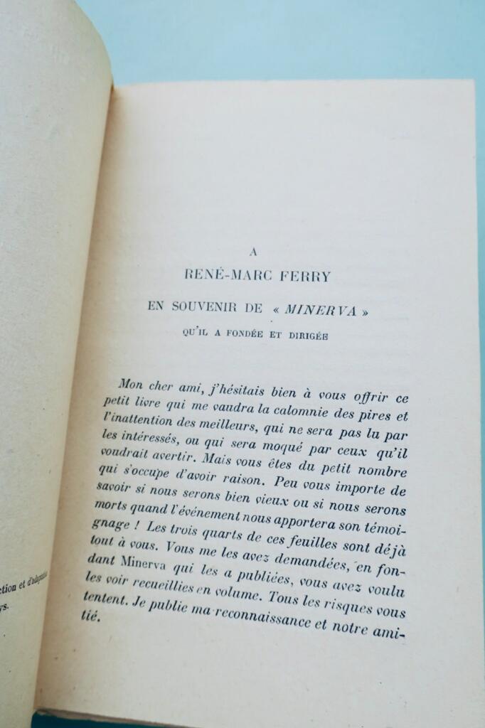 MAURRAS CHARLES L&rsquo;AVENIR DE L&rsquo;INTELLIGENCE SUIVI DE AUGUSTE COMTE, LE ROMANTISME