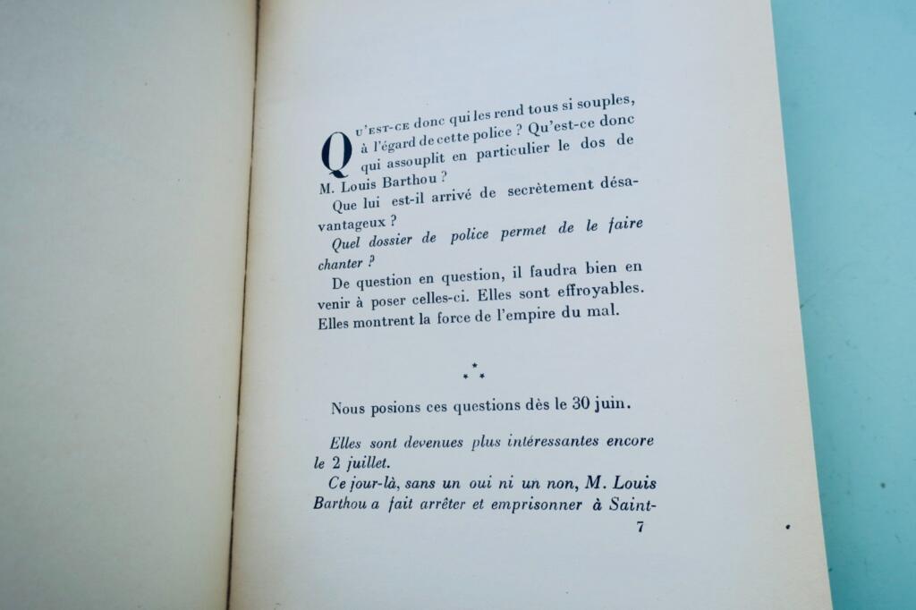MAURRAS (Charles) Le Bibliophile Barthou