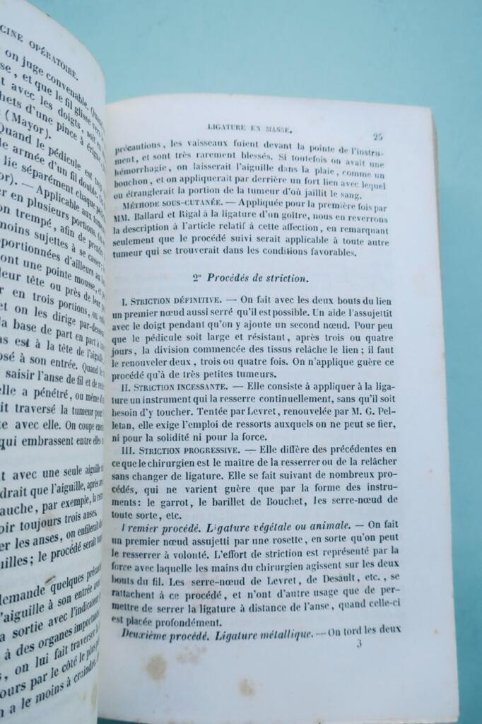 médecine Malgaigne J.-F. Manuel DE MEDECINE opératoire 1843