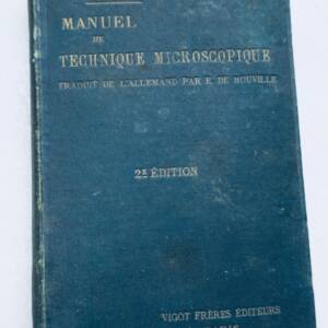 显微镜技术手册 BOHM 1897❦ microscope BOHMManuel de technique microscopique 1897