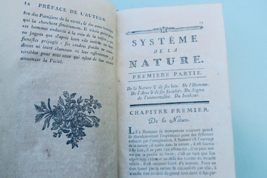 Mirabaud System of Nature or the Laws of the Physical World and the Moral World 1775