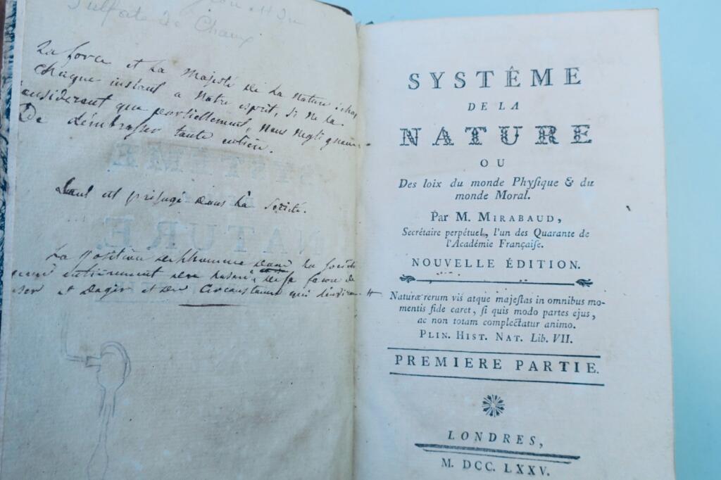 Mirabaud System of Nature or the Laws of the Physical World and the Moral World 1775