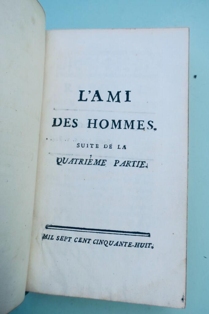Mirabeau the friend of mankind, 1758