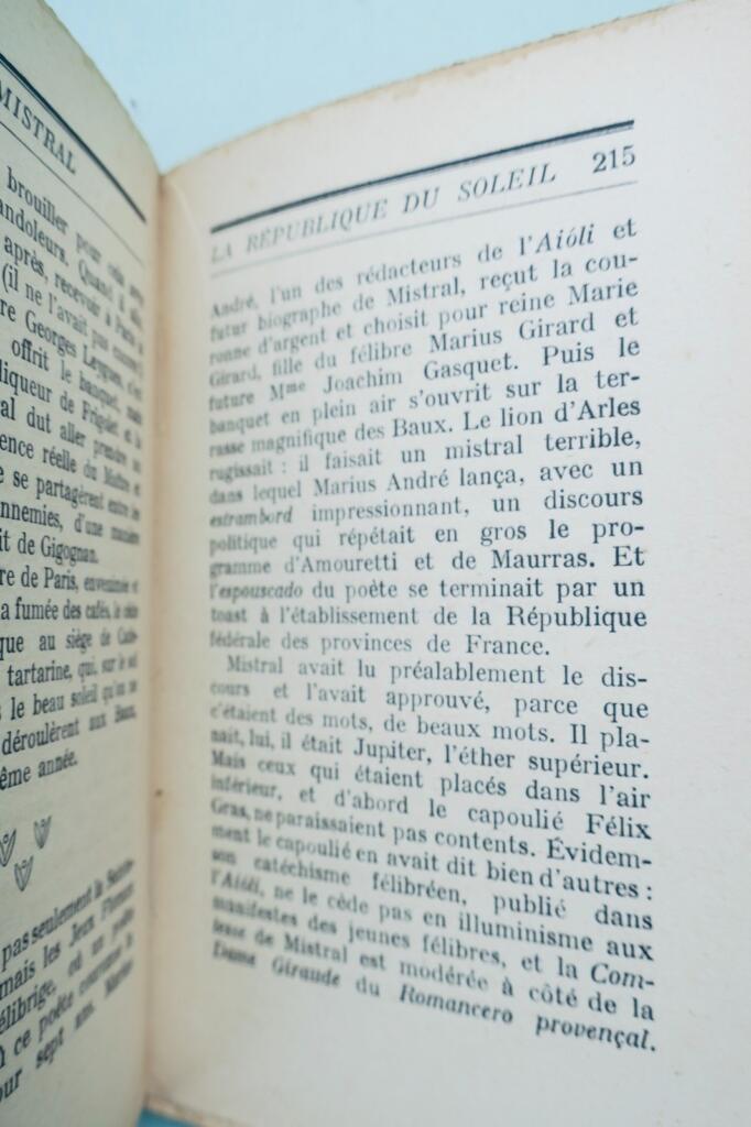 mistral or the living past of the republic of the sun