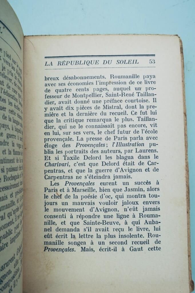 mistral or the living past of the republic of the sun