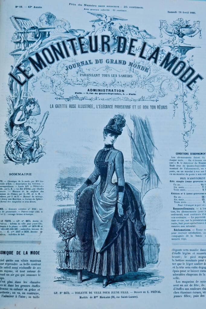 mode LE MONITEUR DE LA MODE journal du grand monde 1885-1886