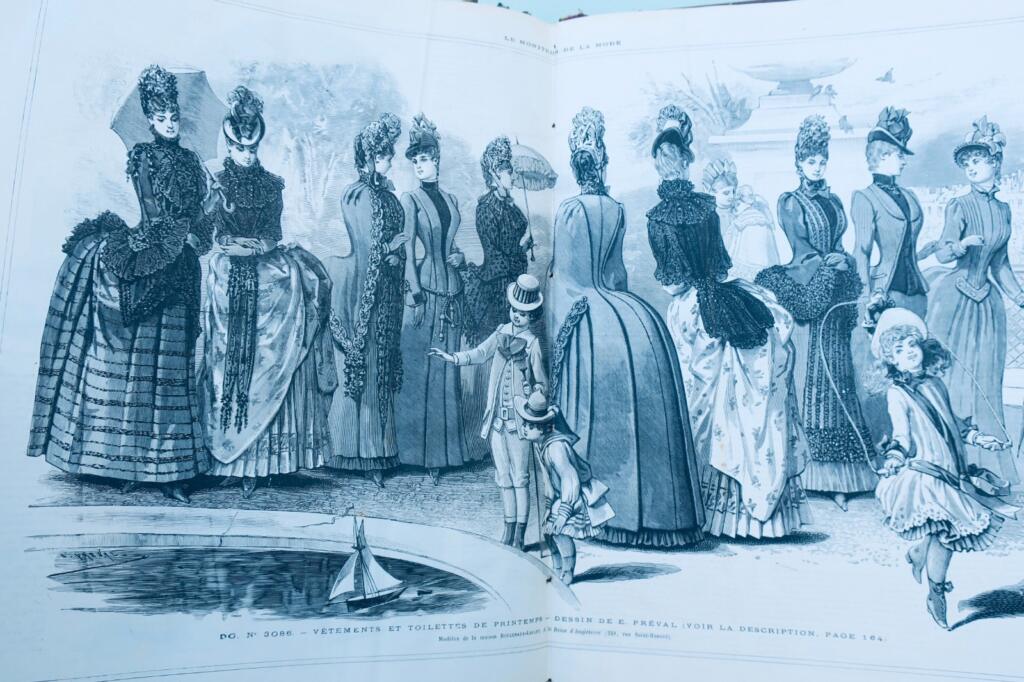 mode LE MONITEUR DE LA MODE journal du grand monde 1885-1886