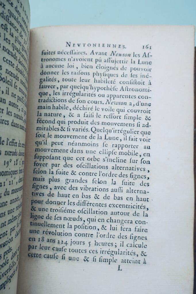 Sigorgne. 牛顿《牛顿学说》西戈涅著 1769年