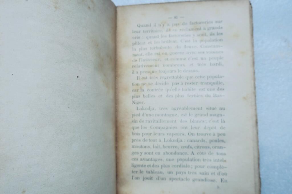 niger AU BAS NIGER / EXPLORATIONS AFRICAINES 1886
