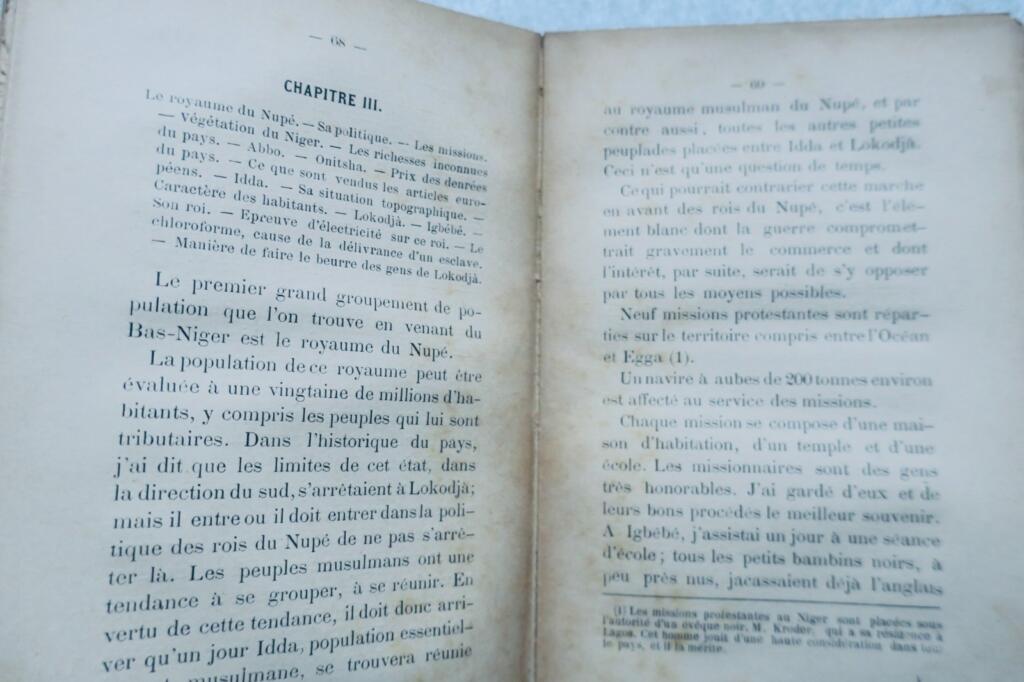 niger AU BAS NIGER / EXPLORATIONS AFRICAINES 1886