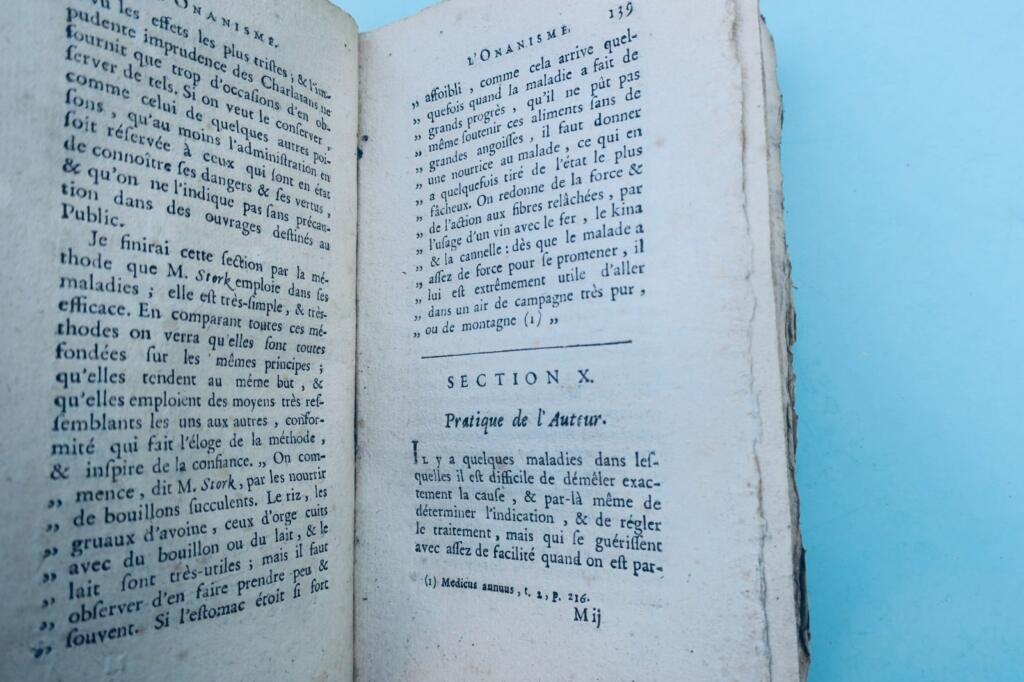 Tissot. 自慰。自慼によって生じる疾患に関する論考 1766年