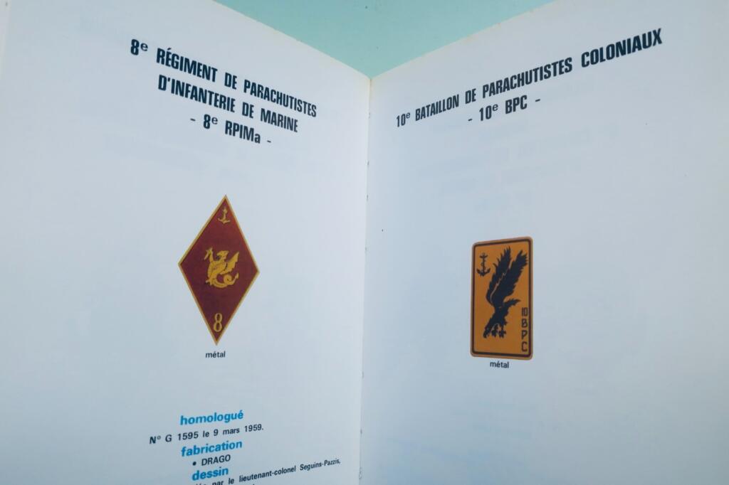 Malcros. para TAP Insignes des Troupes aéroportées françaises