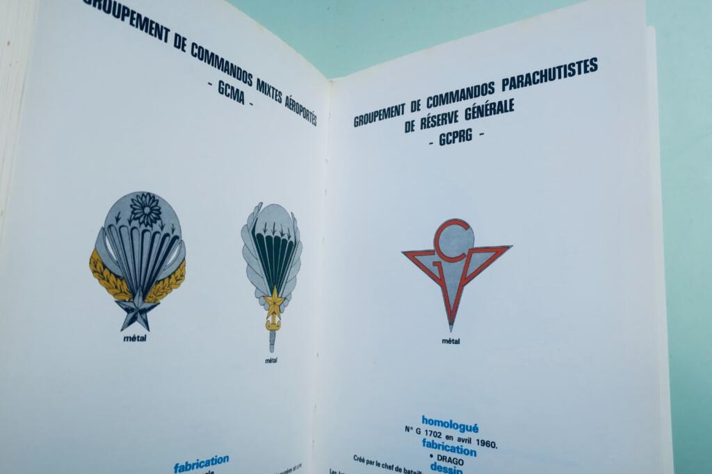 Malcros. para TAP Insignes des Troupes aéroportées françaises