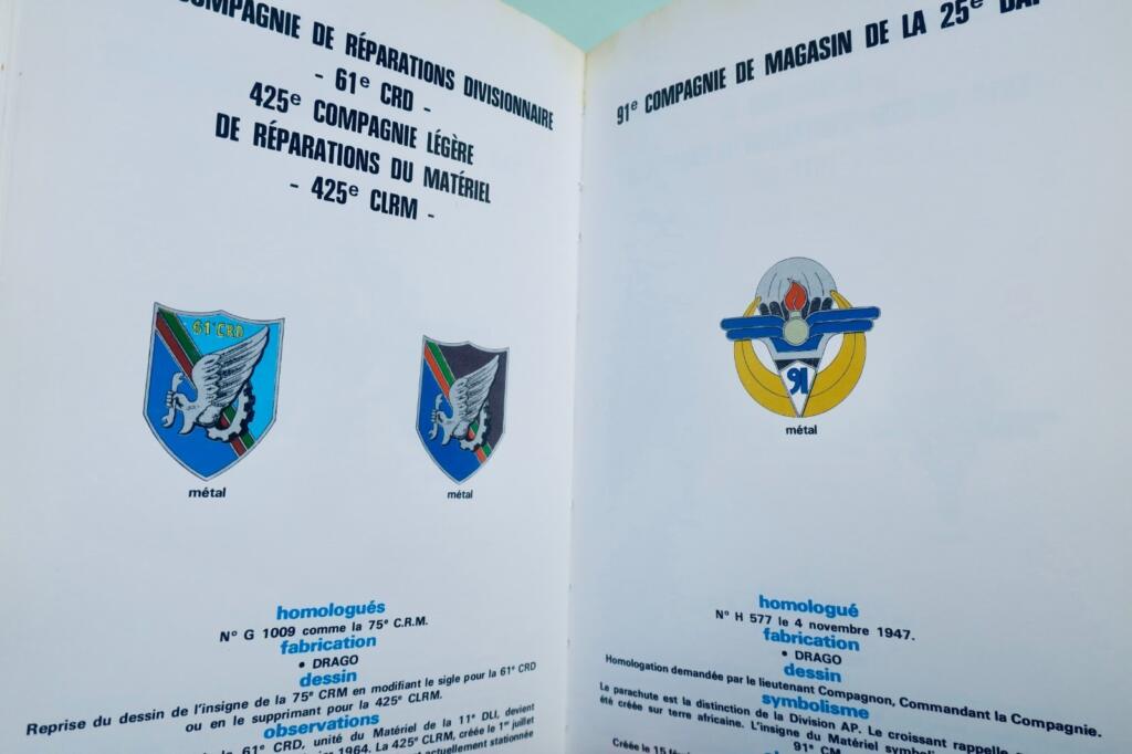 Malcros. para TAP Insignes des Troupes aéroportées françaises
