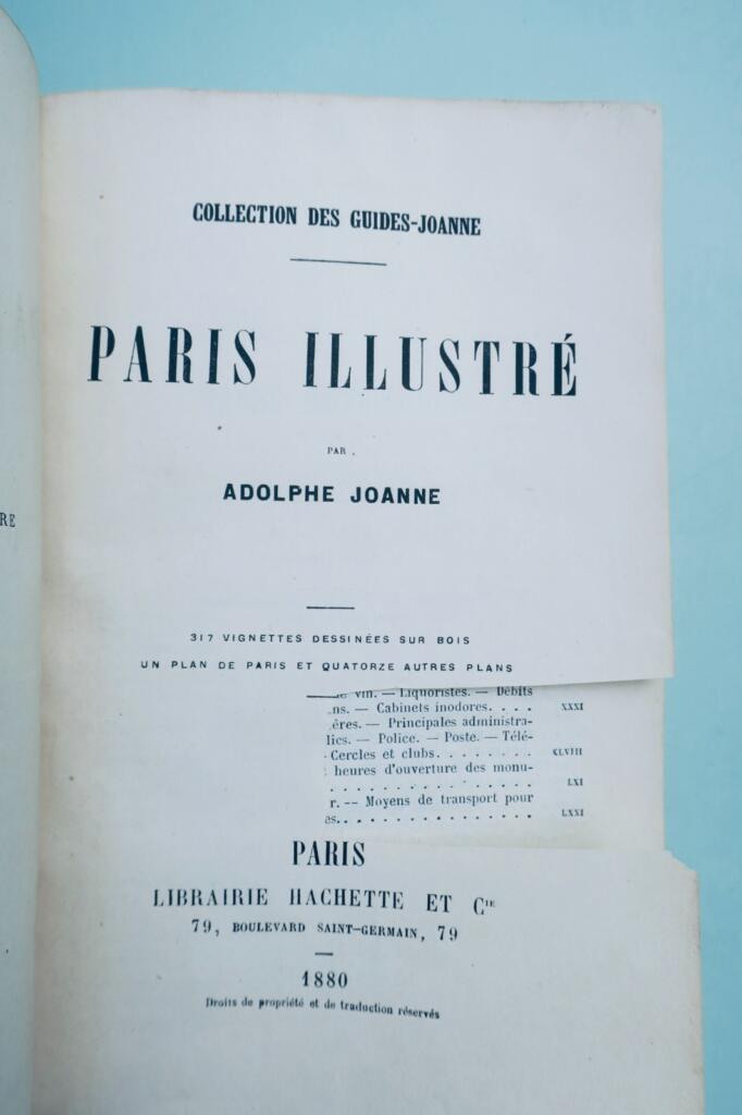 巴黎 Joanne Adolphe 《巴黎概览》 1880