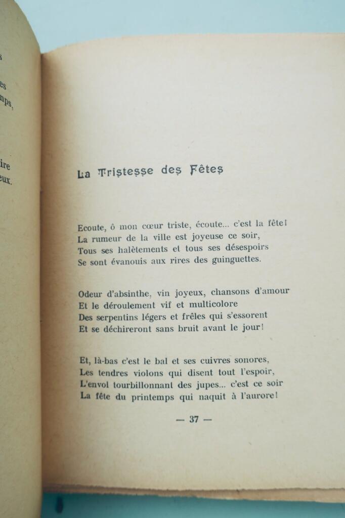 poèmes François Laugier la vaine attente 1919