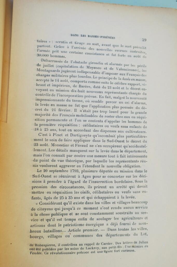 Revolution Regierungsumsturz in den Basses-Pyrénées