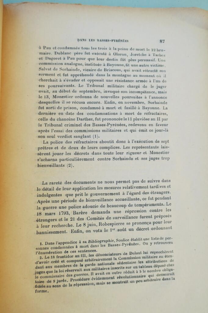 Revolution Regierungsumsturz in den Basses-Pyrénées