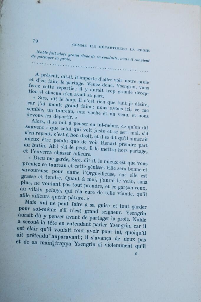 roman de Renart – Poème satirique du Moyen Age