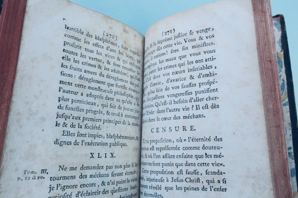Faculty of Theology Censure against the book titled Emile