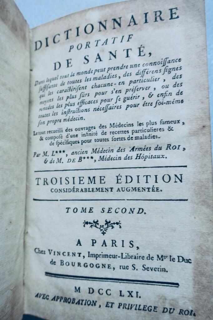 Gesundheit Handwörterbuch der Gesundheit 1761