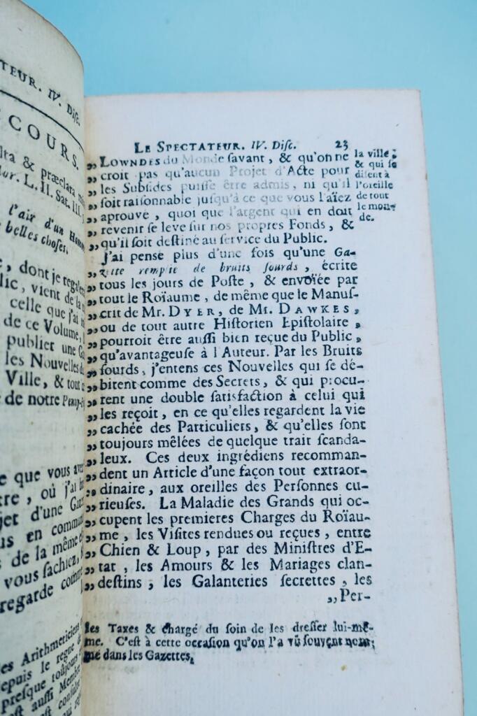 Spectator or the Modern Socrates, where one sees a naive portrait of the Manners of this