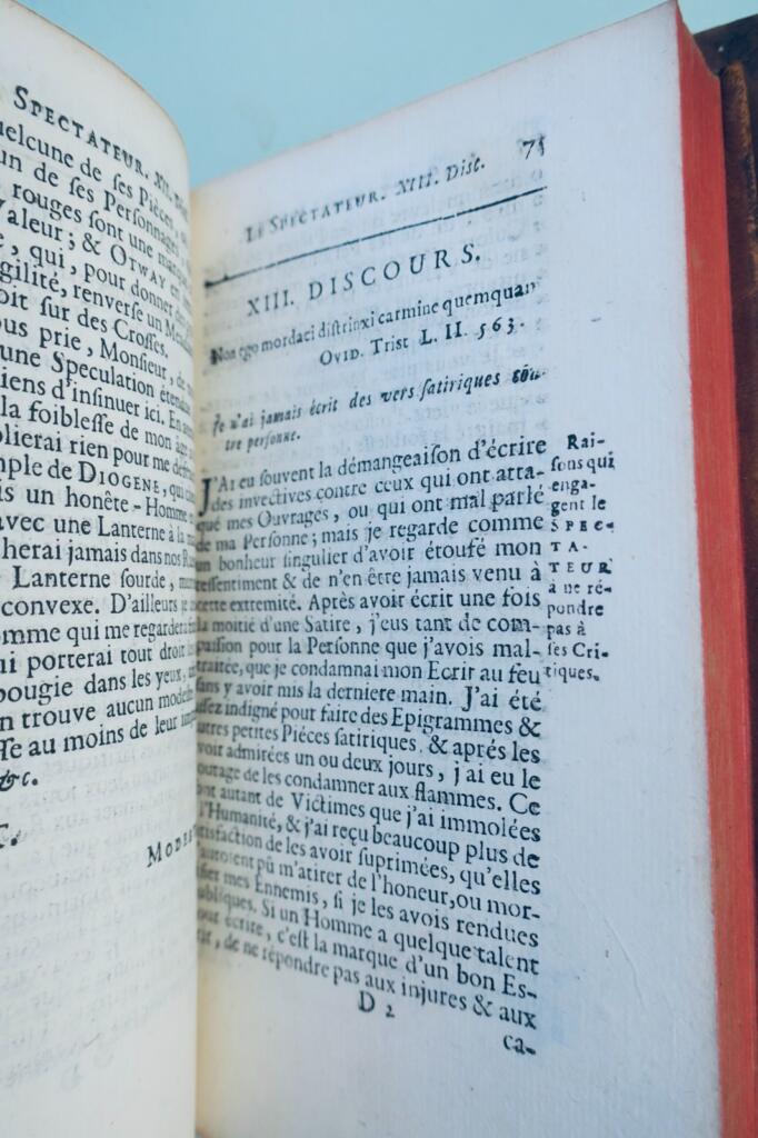 Spectator or the Modern Socrates, where one sees a naive portrait of the Manners of this
