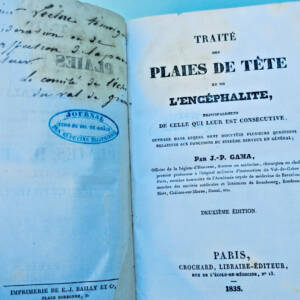 Treatise on Head Wounds and Encephalitis by Val de Grâce, 1835