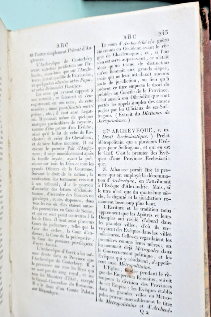 Dictionary of theology. Extract from the Encyclopédie méthodique 1819