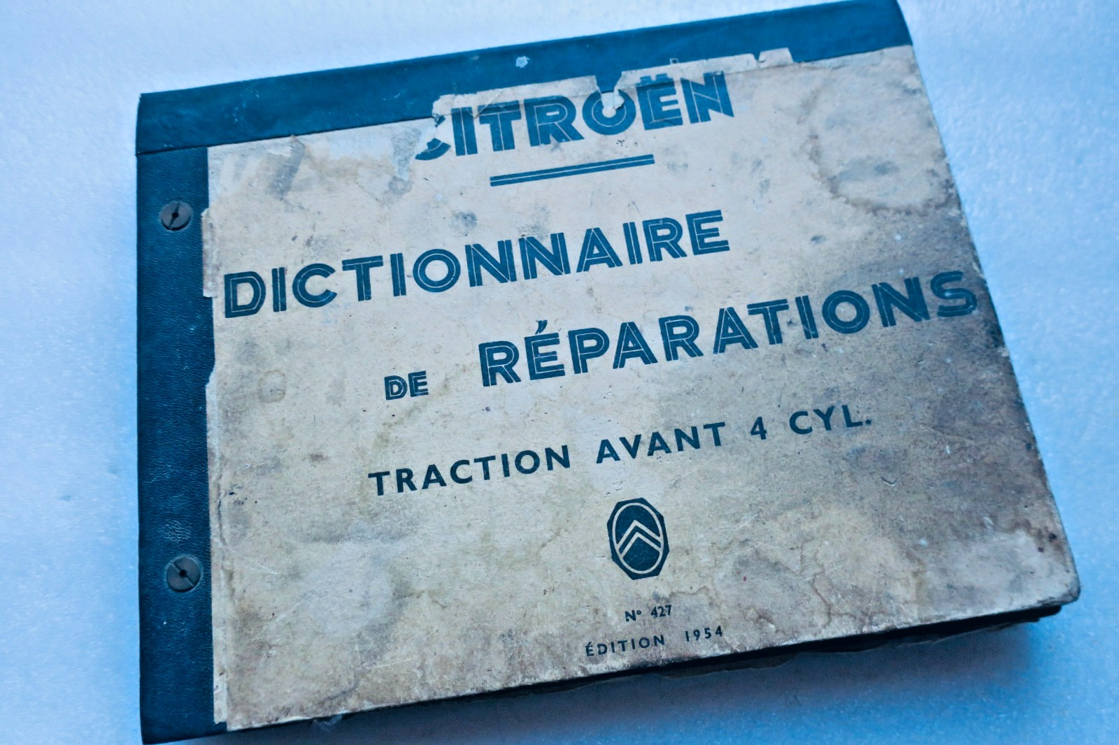 トラクション 前輪駆動4気筒修理図鑑 1954年❦ traction dictionnaire de réparation traction avant 4 cyl. 1954 (vue 2 sur 9)