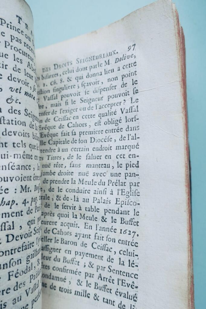 TRAITÉ DES DROITS SEIGNEURIAUX ET DES MATIÈRES FÉODALES 1745
