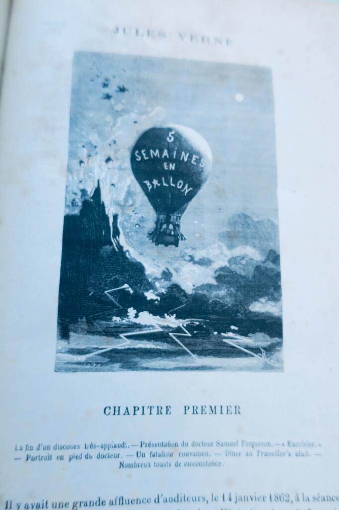 Verne Cinq Semaines en Ballon et Voyage au Centre de la Terre Hetzel