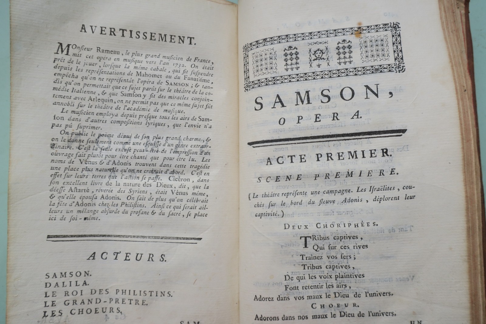 VOLTAIRE. Zayre, Tragedie , Merope, le fanatisme ou Mahomet, Samson 1764 (livre ancien, vue 2 sur 8)