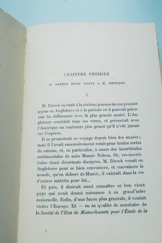 WELLS Mr. BRITLING COMMENCE A VOIR CLAIR 1917