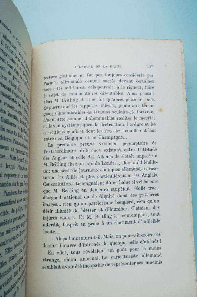 WELLS Mr. BRITLING COMMENCE A VOIR CLAIR 1917