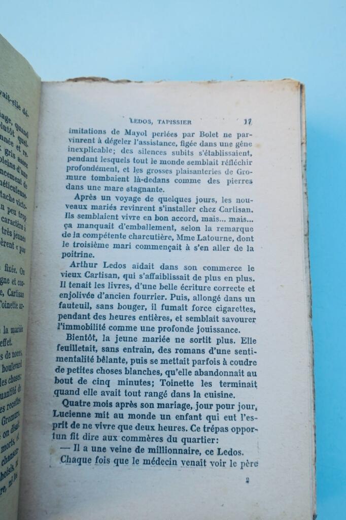 WILLY Ledos, Tapezierer