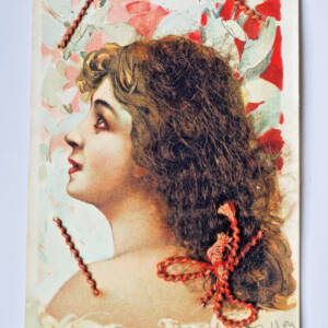cheveux carte poste à cheveux (authentique)