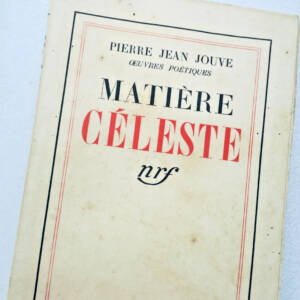 JOUVE Pierre Jean Matière Céleste