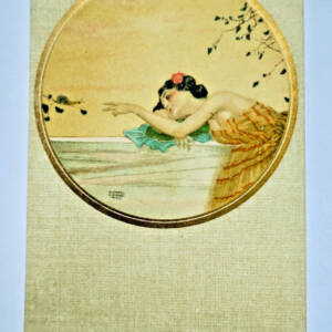 KIRCHNER Raphael Kirchner la femme et l'escargot art nouveau