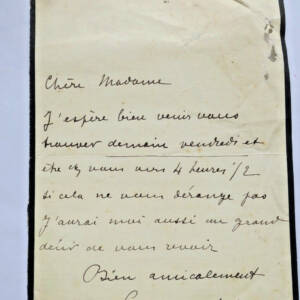 Maspero lettre autographe manuscrite