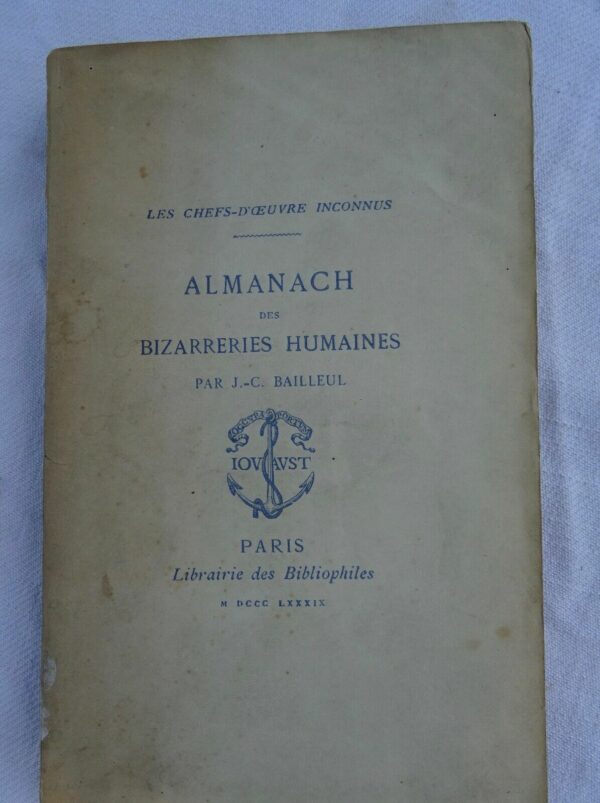 ALMANACH DES BIZARRERIES HUMAINES 1889 – Image 3