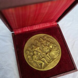 Académicien F. Gregh BRONZE 56 mm, 85 grs scté des gens de lettres 1948