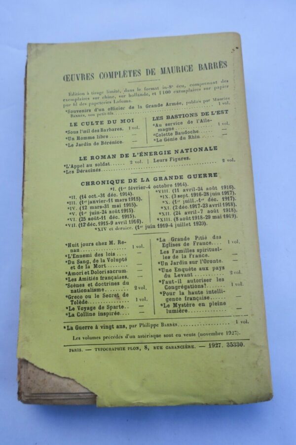 BARRES MAURICE LES MAITRES  1927 – Image 3