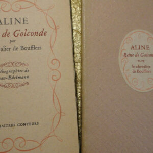 BOUFFLERS (Chevalier de) Aline, reine de Golconde. Lithographies de Jean-Edelman