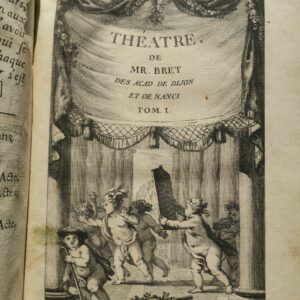 BRET Théatre de Mr. Bret 1778 + reliures armoriées